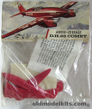 Airfix 1/72 DH-88 Comet Racer - Bagged, 93 plastic model kit